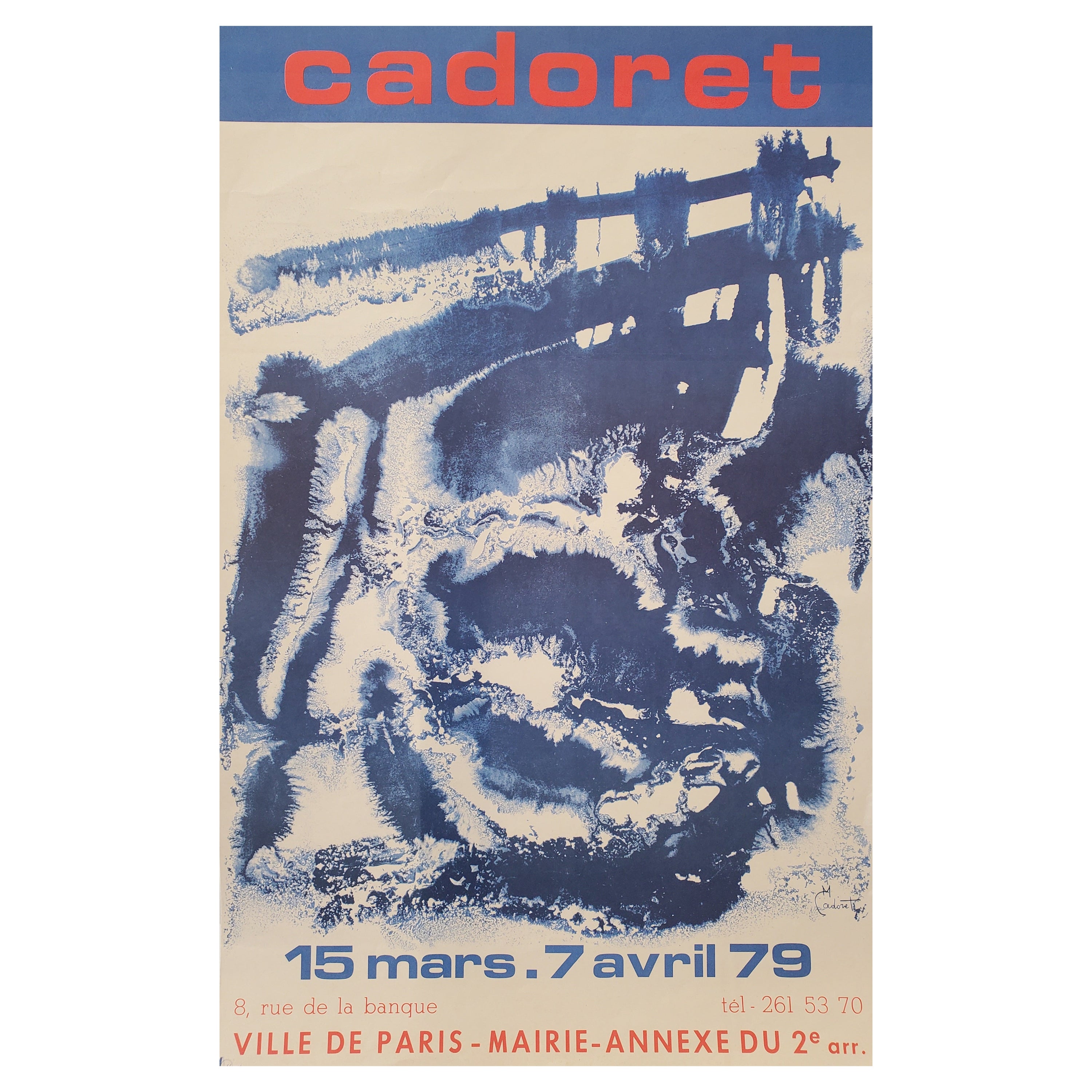 Original Vintage Exhibition Poster, Caroret, 'Ville De Paris' Circa 1970