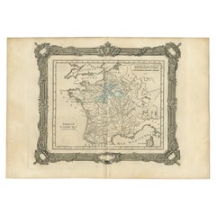 Antique Map of France under the Second Race by Zannoni, 1765