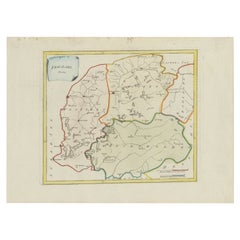 Carte ancienne du Friesland par Von Reilly, 1791