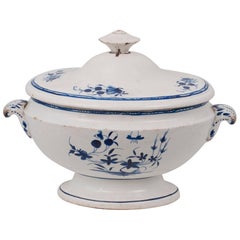 Blue and White Soup Tureen from Tournai, Belgium