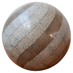 Tessellated Mid-Century English Ceramic Decorative Ball