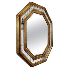 Large French Octagonal Cushion Mirror