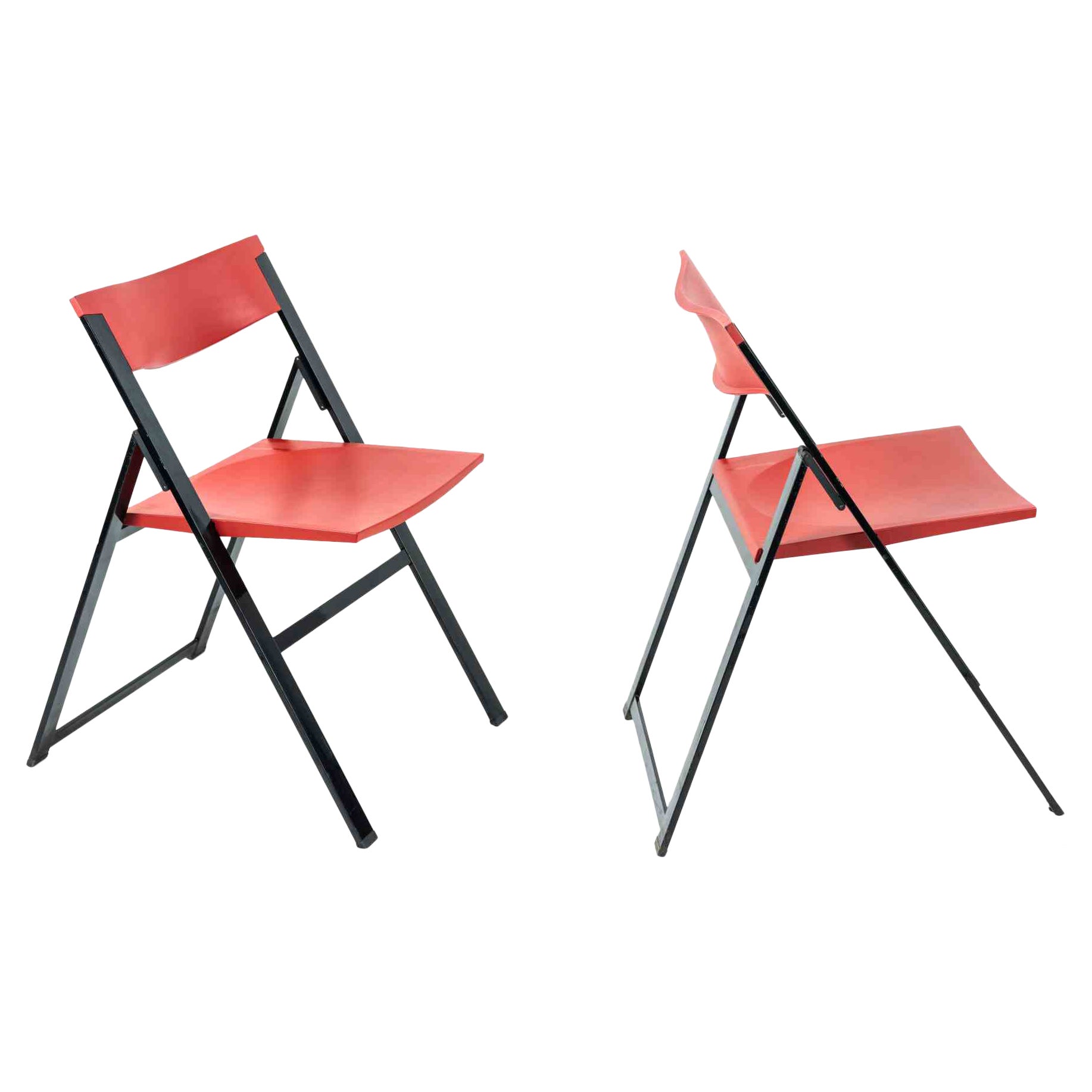 Set of Two P08 Folding Chairs by Justus Kolberg, 1991