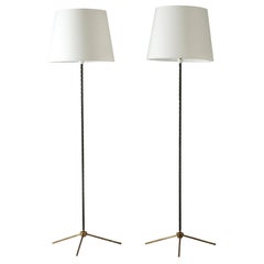 Pair of Floor Lamps from Bergboms, Sweden, 1960s