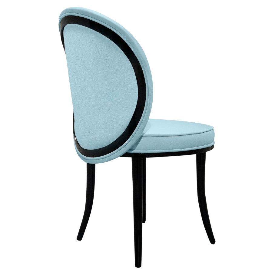 Modern Classic Velvet Merveille II Dining Chair by Koket For Sale