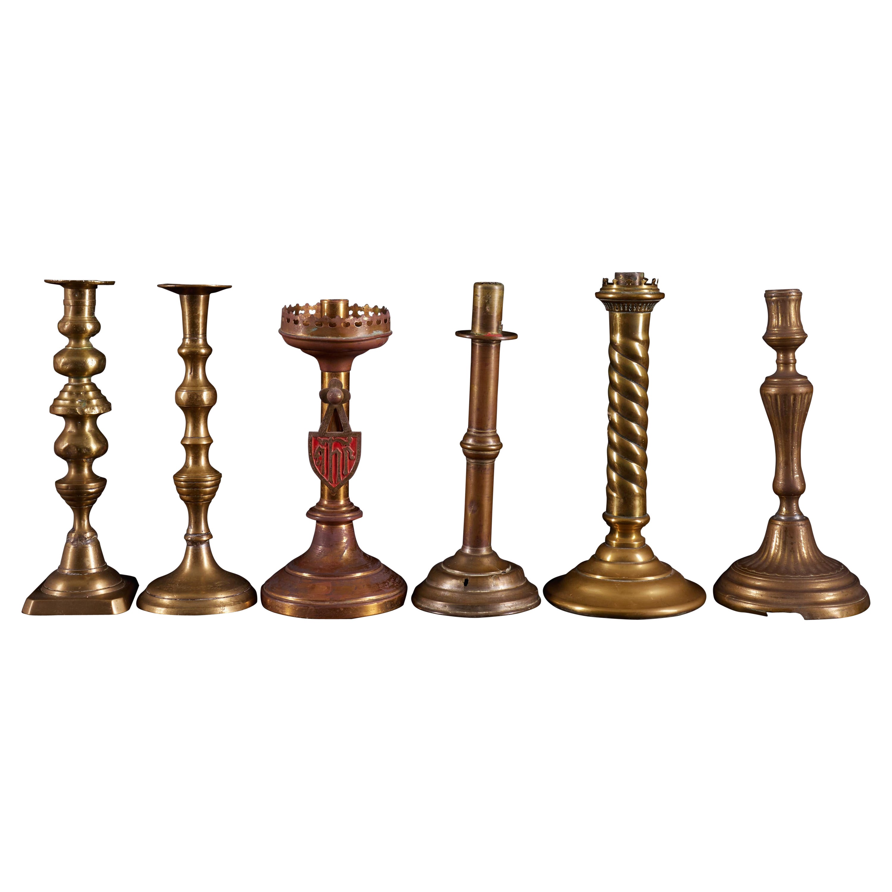 Pair of Hand Hammered Candle Holders by Gene Byron at 1stDibs