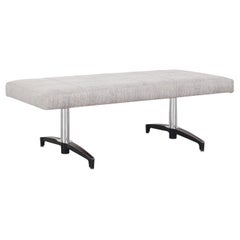 Mid-Century Modern Chrome Bench