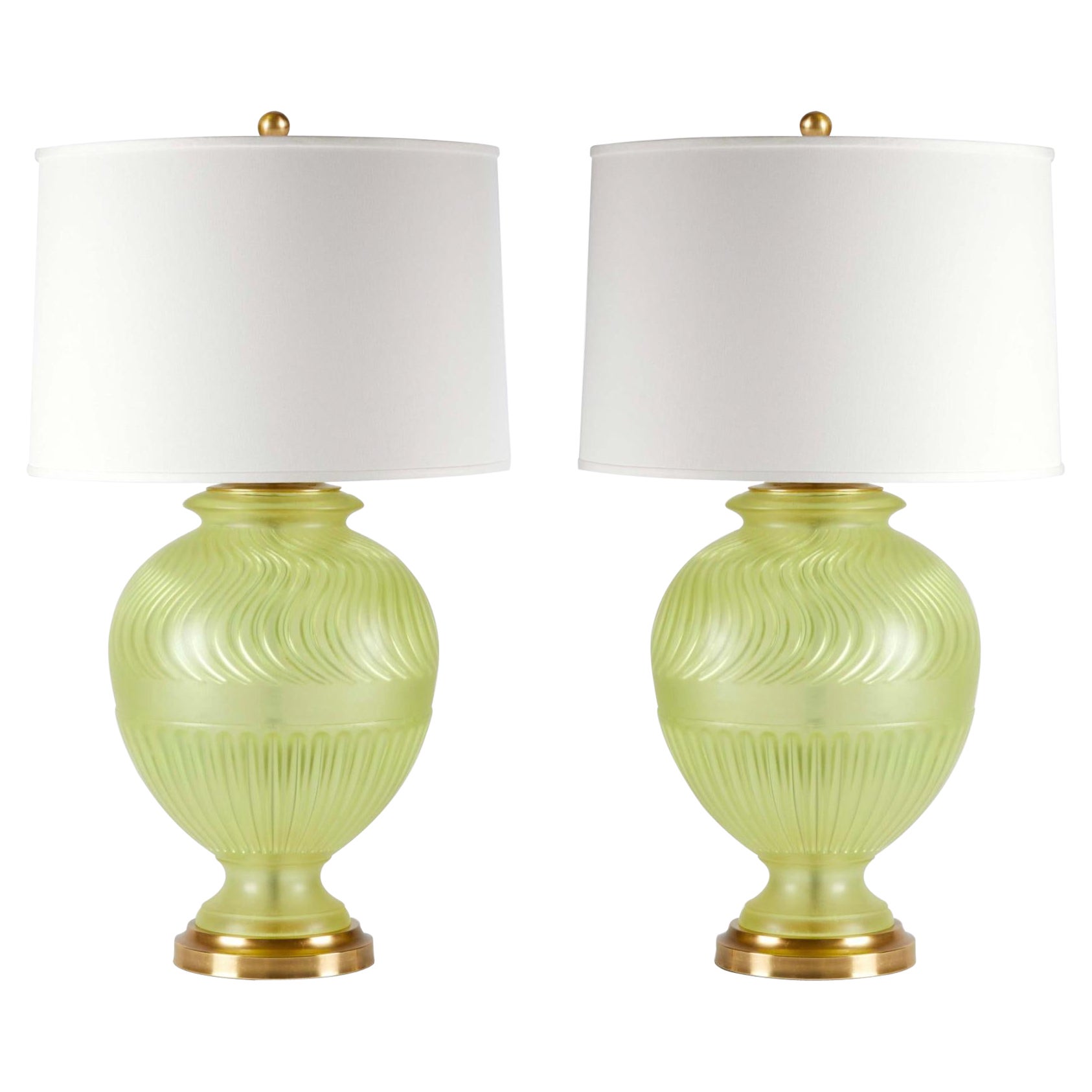 Pair of Assyrian Vase Lamps by David Duncan Studio