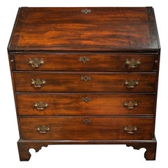18th Century American Chippendale Maple Slant Front Desk