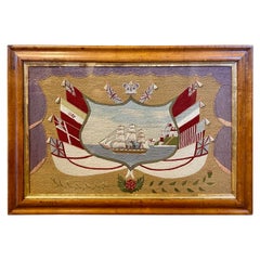19th Century Sailor's Folk Art Woolie, circa 1870