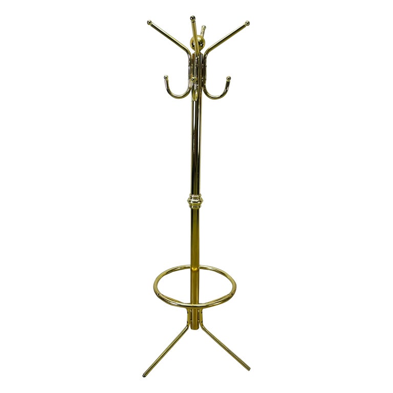 Brass Coat Rack at 1stDibs