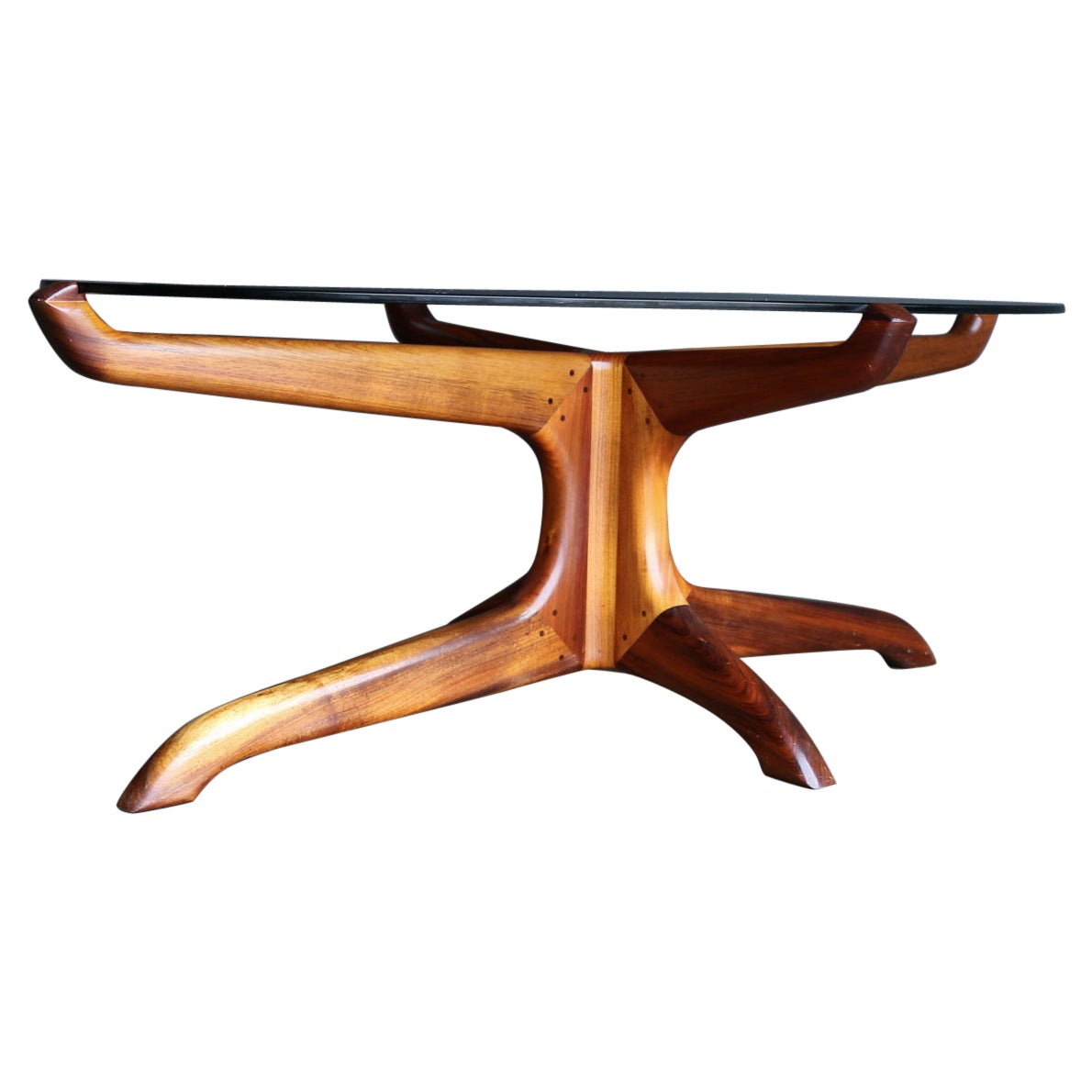 L.H. Kagawa Handcrafted Sculptural Coffee Table, 1994