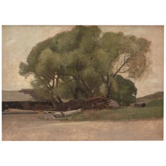 John Francis Murphy Old Sawmill, Arkville Oil on Canvas, 1884