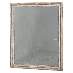 1880s French Patinated Wooden Mirror
