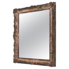 1880s French Wooden Mirror