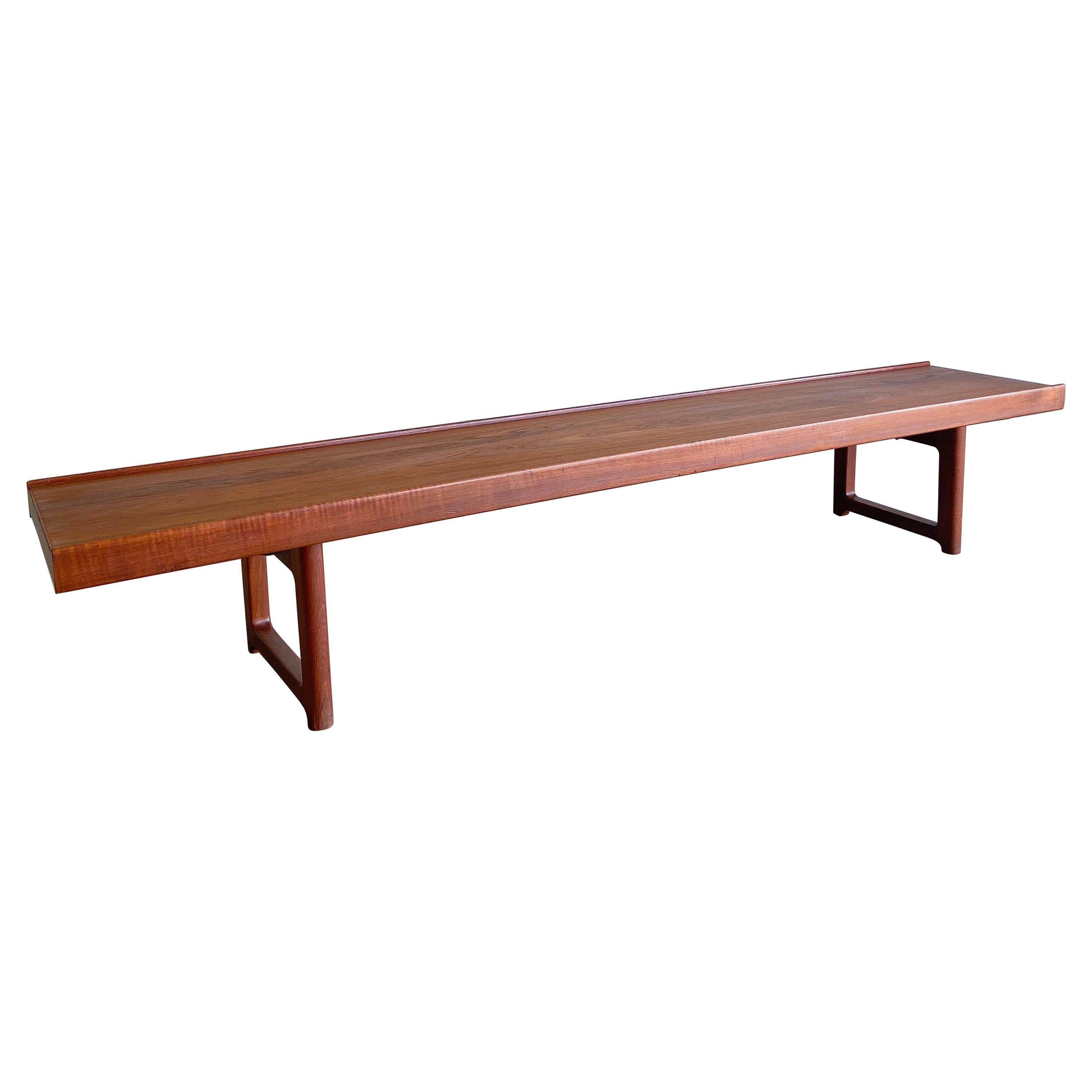 Teak Danish Coffee Table or Bench by Lovig at 1stDibs