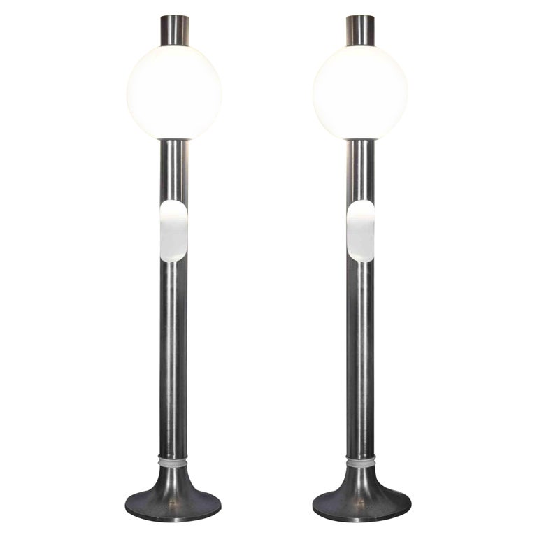 Vintage Pair of Floor Lamp by Angelo Brotto for Esperia, Italy, 1970s For Sale