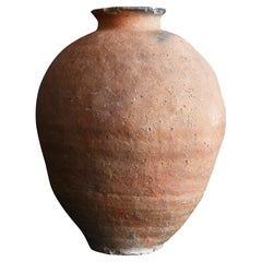 Very Valuable Jar Excellent Piece / 1400s Japanese "Shigaraki ware" Large Jar