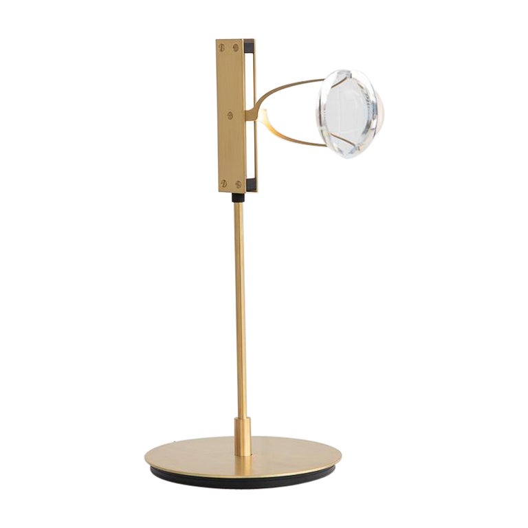 Single Lens Table Lamp by Object Density For Sale