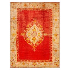 Late 19th Century Turkish Angora Oushak Carpet ( 7' 6'' x 10' - 230 x 305 cm ) 