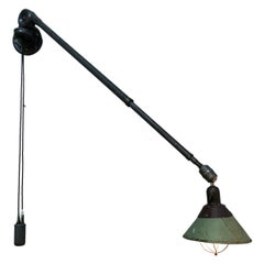 Rare Series 1 Antique Triplex Industrial Lamp by Johan Petter Johansson for ASEA