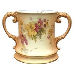 Antique Royal Worcester Blush Ivory Loving Cup