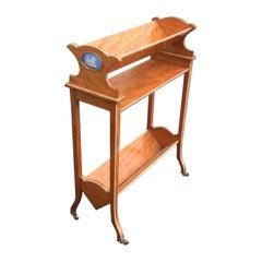 Quality Antique Satinwood Book Trough Table