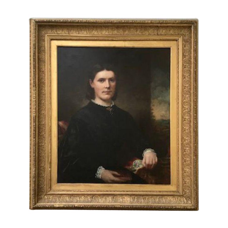Portrait of Lady by J Horsburg Edinburgh For Sale
