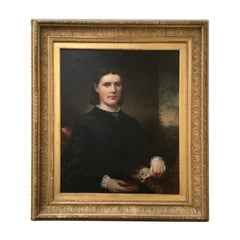 Antique Portrait of Lady by J Horsburg Edinburgh