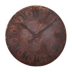 Antique French Iron Clock Face