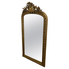 Large French 19th Century Louis Philippe Wall Mirror 