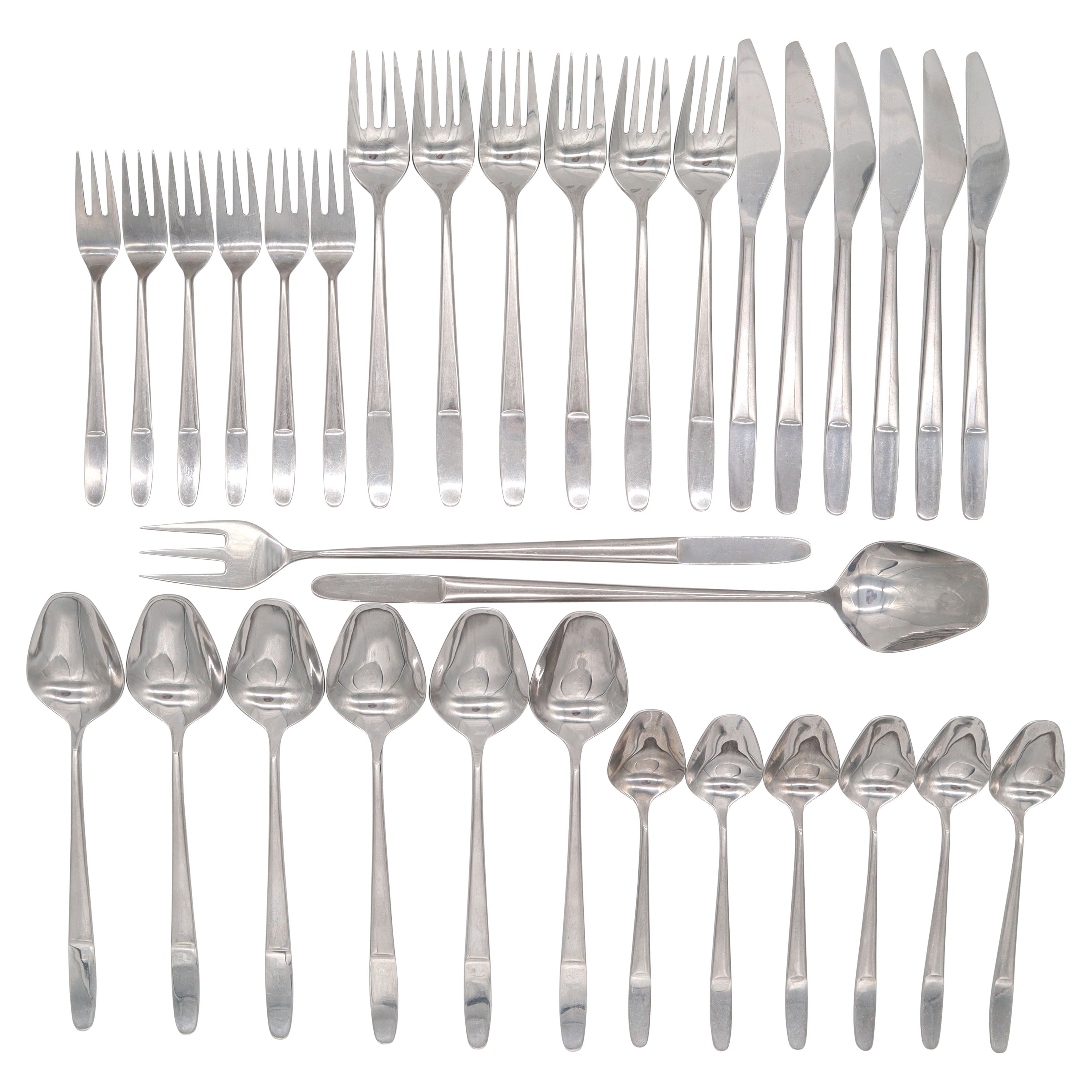 Cutlery Set by Helmut Alder for Amboss Model 2070, 32 Pieces, 1960s For Sale