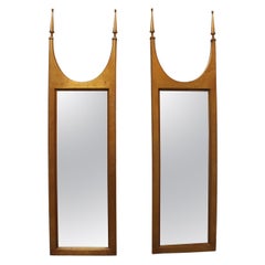 Retro Pair of Hollywood Regency Style Giltwood Mirrors