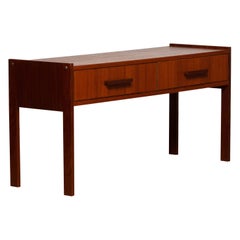 1960's Teak Two Drawer Hall Cabinet / Side Table from Denmark