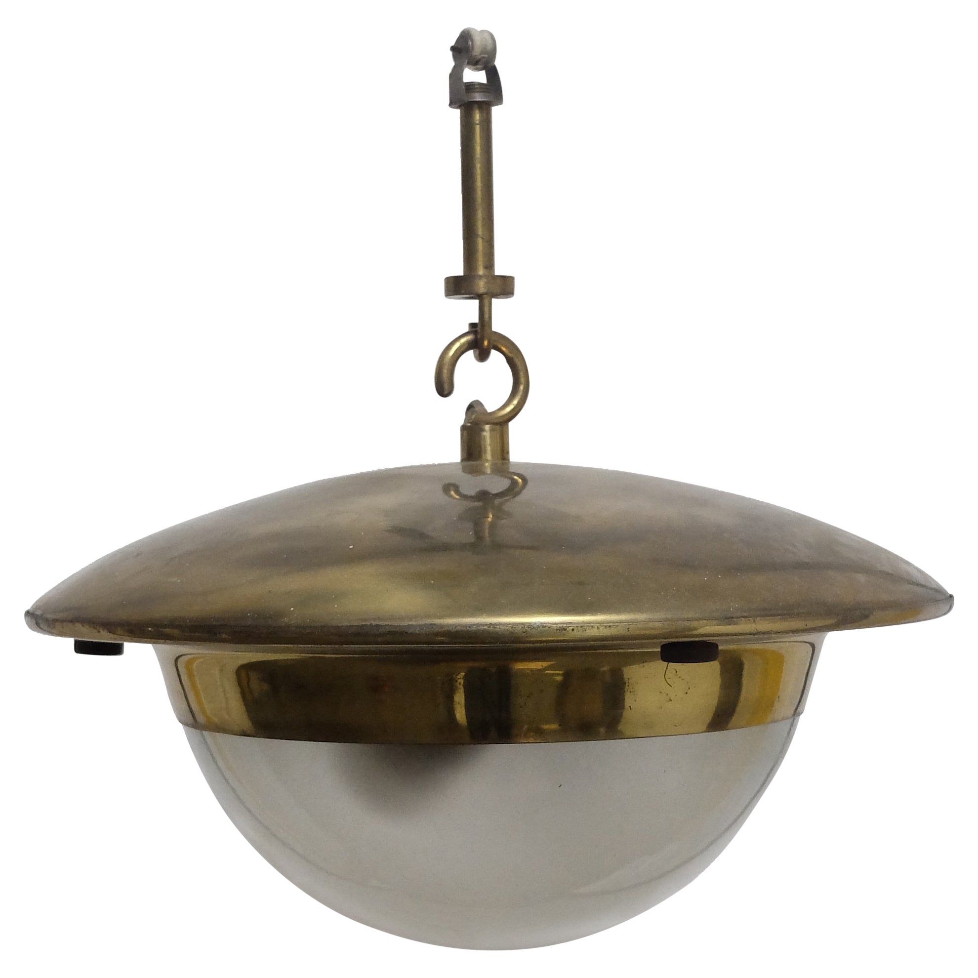Luigi Caccia Dominioni Brass Lamp for Azucena, 1950s