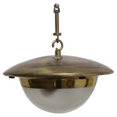 Luigi Caccia Dominioni Brass Lamp for Azucena, 1950s