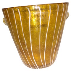 Mid-Century Modern Art Glass Vase by Venini