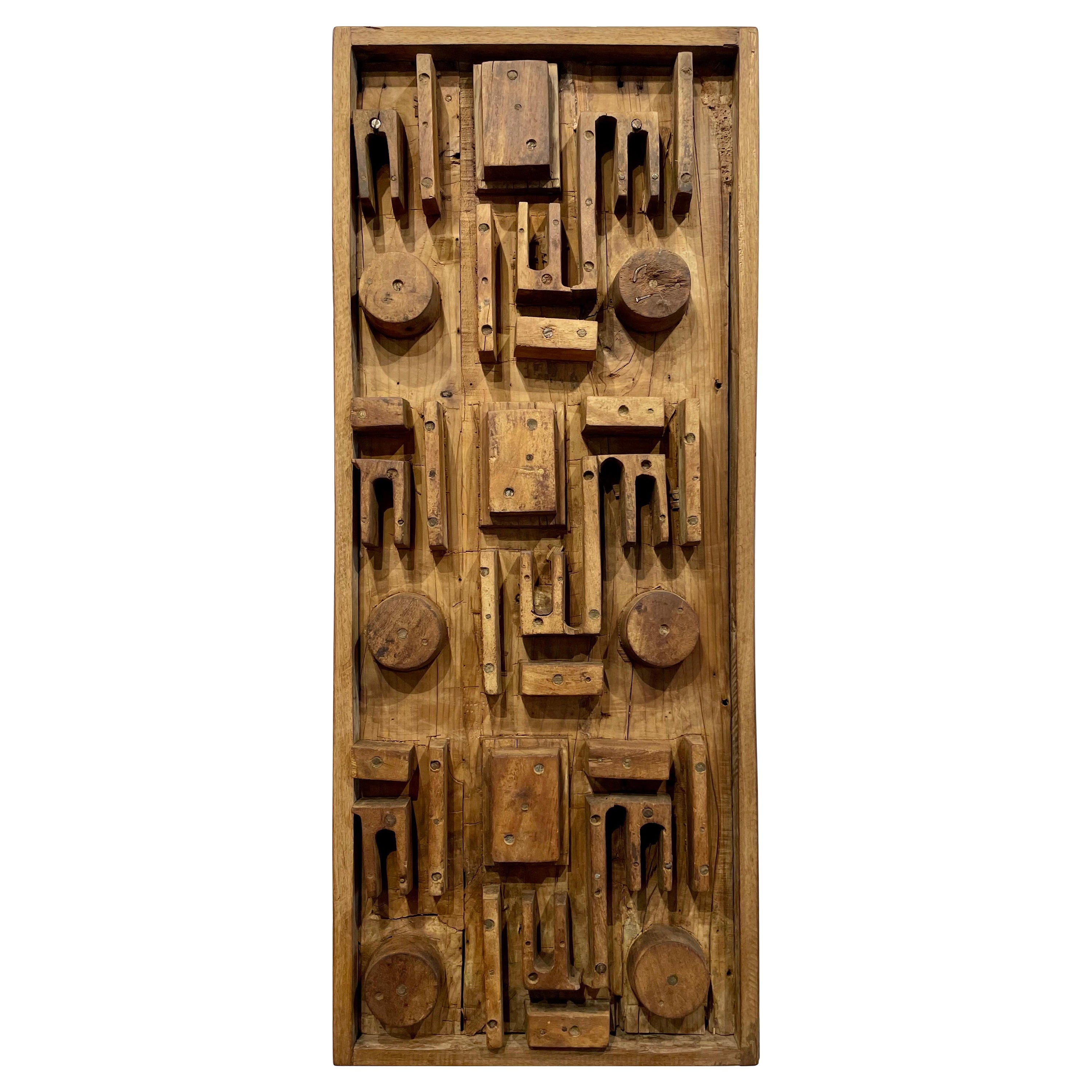 Industrial Factory Mold Wall Art in the Style of Nevelson