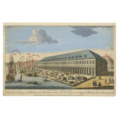 View of the Exchange and the Warehouses at Petersburg in Russia, ca.1790