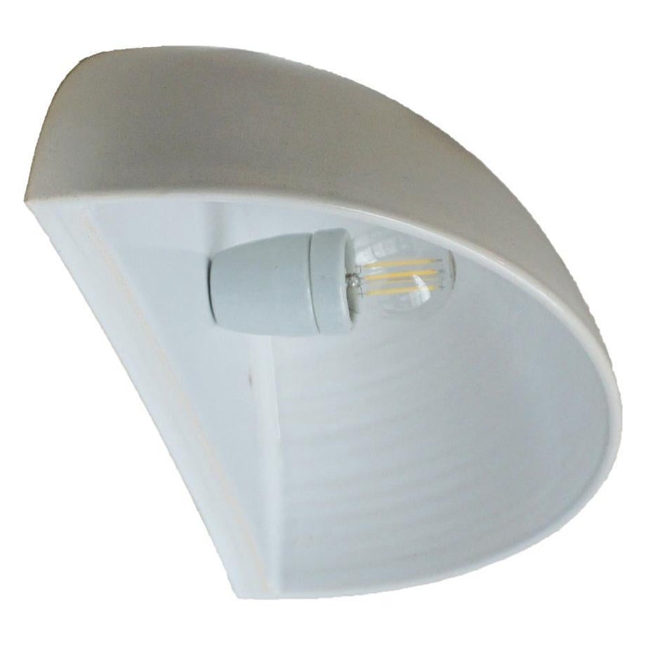 Contemporary Modern Wall Sconce in Ceramic, Off White by Manolo Eirin
