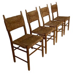 Charlotte Perriand Bauche No. 19 Chairs for BCB, Set of Four, France 1955