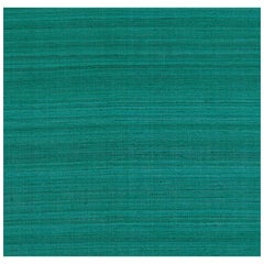Schumacher Shaded Silk Wallpaper in Peacock