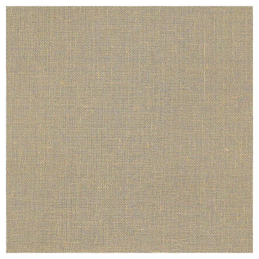 Schumacher Gilded Linen Wallpaper In Slate & Gold
