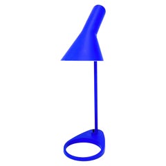 Dark Blue Table Lamp, Model Mini, by Arne Jacobsen and Louis Poulsen