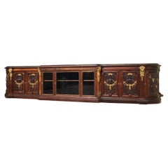 Grohe in Paris, Spectacular Rosewood Cabinet/Vitrine with Gilt Bronze XIXth
