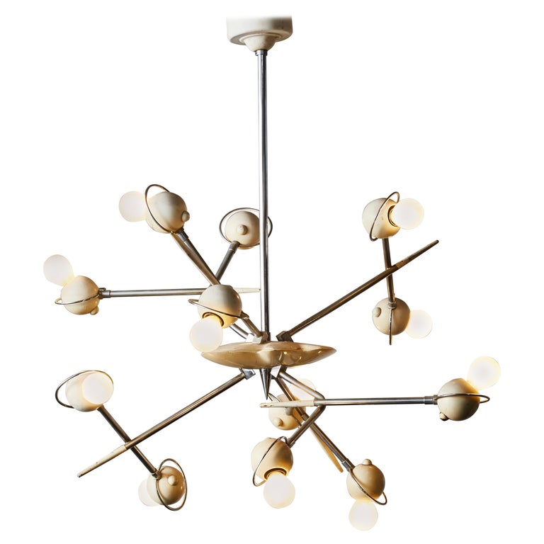 Cosmo Chandelier by Oscar Torlasco for Lumi For Sale