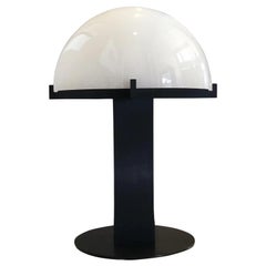 1980s Ron Rezek Brushed Metal Sculptural Dome Table Lamp