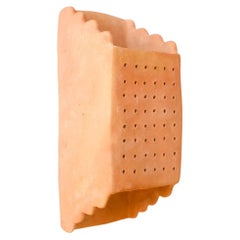 Terracotta contemporary Ceramic Wall Light Made of local Clay, handcrafted