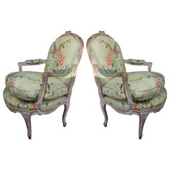 Pair of Louis XV Style Fauteuils