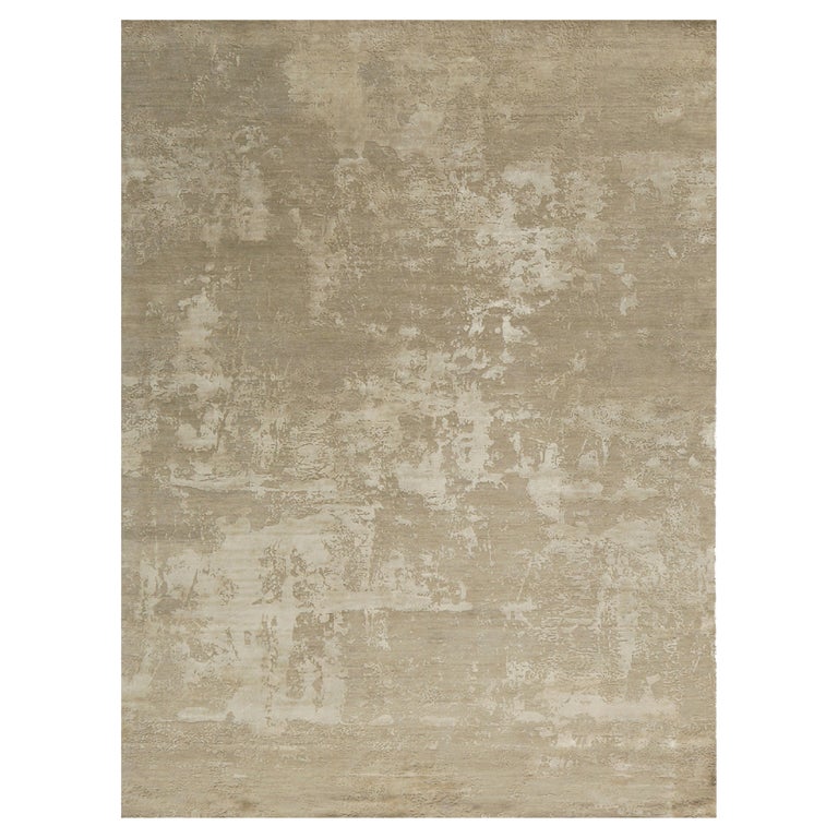 Modern Design Mezzo Collection Wool and Silk Embossed Rug For Sale at ...